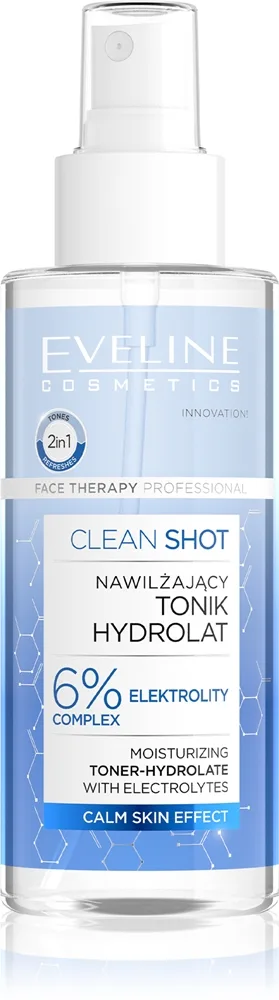 Eveline Cosmetics Clean Shot 6% Electrolyte Complex Fugtende toner 150 ml