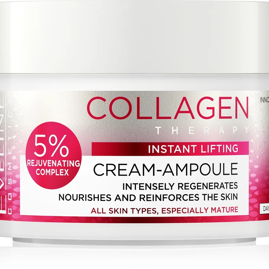 Eveline Cosmetics Cream-Ampoule Collagen Intensiv nærende creme med løftende effekt 50 ml