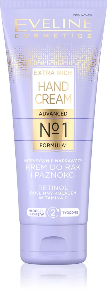Eveline Cosmetics Extra Rich No 1. tehokas uudistava voide Käsille Ja Kynsille 75 ml