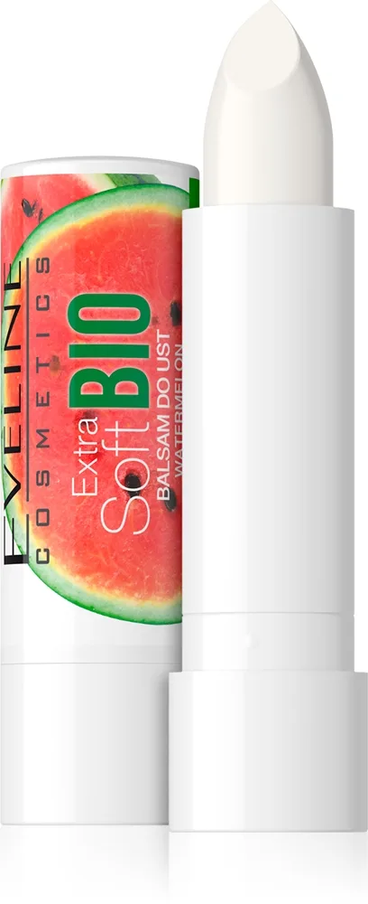 Eveline Cosmetics Extra Soft Bio Watermelon tehokosteuttava huulibalsami 4 g