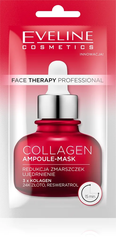 Eveline Cosmetics Face Therapy Collagen voidemainen naamio ihon napakkuuden palauttamiseen 8 ml
