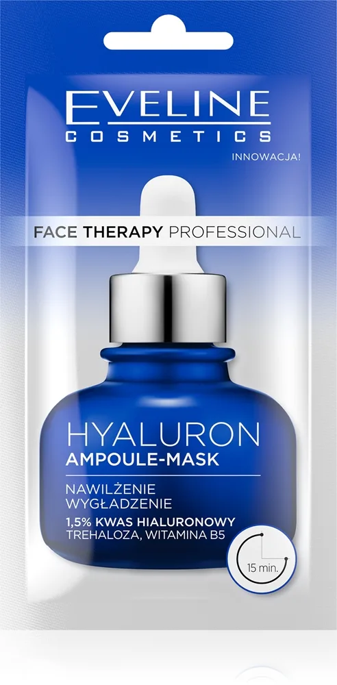Eveline Cosmetics Face Therapy Hyaluron voidemainen naamio kosteuttava vaikutus 8 ml