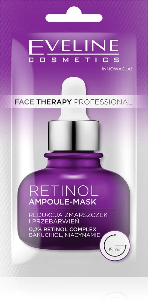 Eveline Cosmetics Face Therapy Retinol voidemainen naamio ensimmäisiin ihon ikääntymisen merkkeihin 8 ml