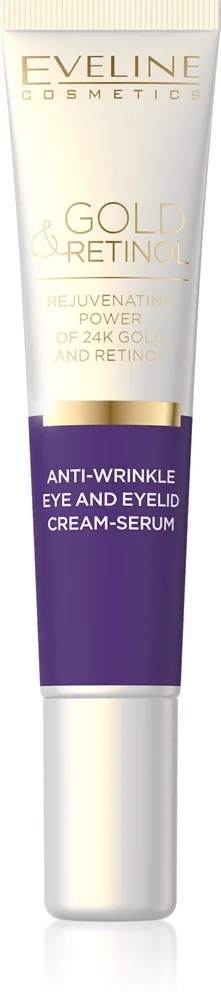 Eveline Cosmetics Gold & Retinol voidemainen seerumi silmänympärysten ryppyjen ehkäisyyn 20 ml