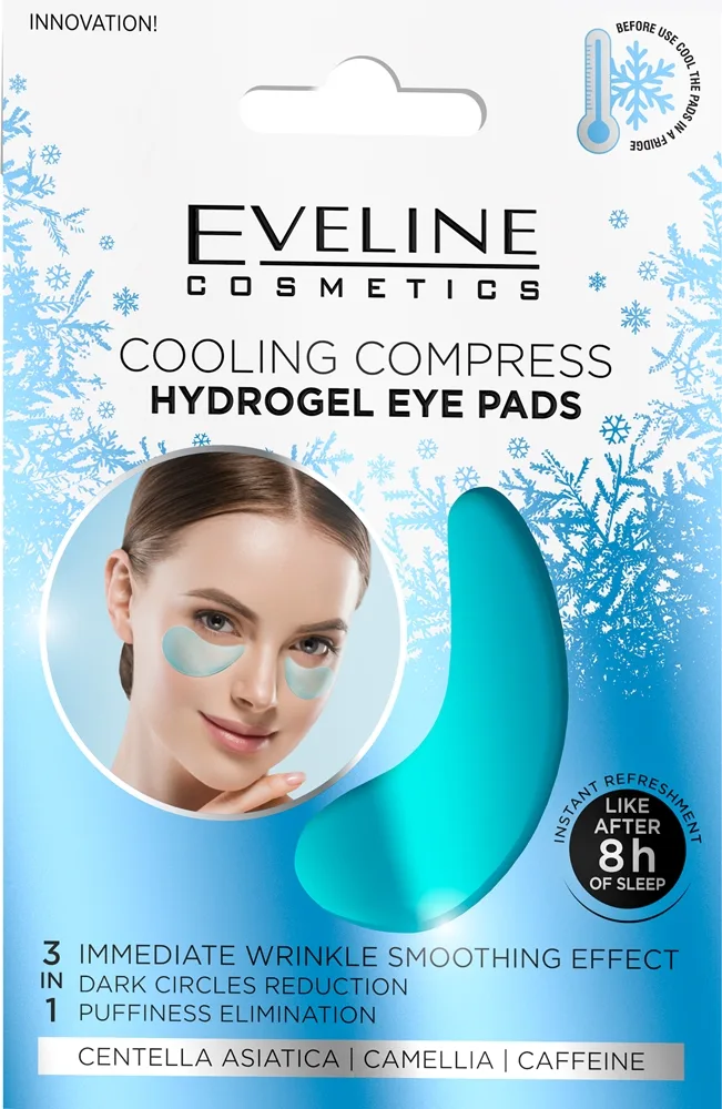 Eveline Cosmetics Hydra Expert Hydrogel ögonmask med avkylande effekt 2 st.