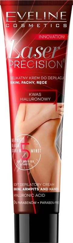 Eveline Cosmetics Laser Precision Hårborttagningskräm för armar, armhålor och bikinilinje För torr och känslig hud 125 ml