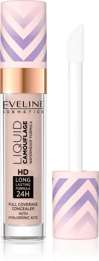 Eveline Cosmetics Liquid Camouflage Vandfast concealer med hyaluronsyre Skygge 03 Soft Natural 7.5 ml