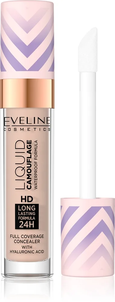 Eveline Cosmetics Liquid Camouflage Vandfast concealer med hyaluronsyre Skygge 05 Light Sand 7.5 ml