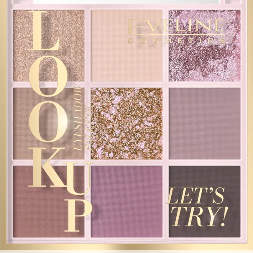 Eveline Cosmetics Look Up Let's Try! Palett för ögonskugga 10,8 g