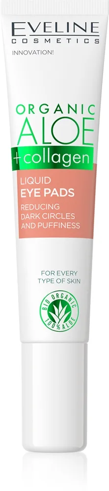 Eveline Cosmetics Organic Aloe+Collagen Øjengel til at behandle hævelser og mørke rande 20 ml