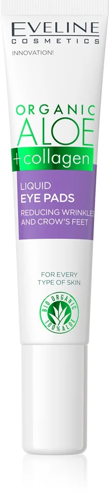 Eveline Cosmetics Organic Aloe+Collagen Øjengel med anti-rynkeeffekt 20 ml