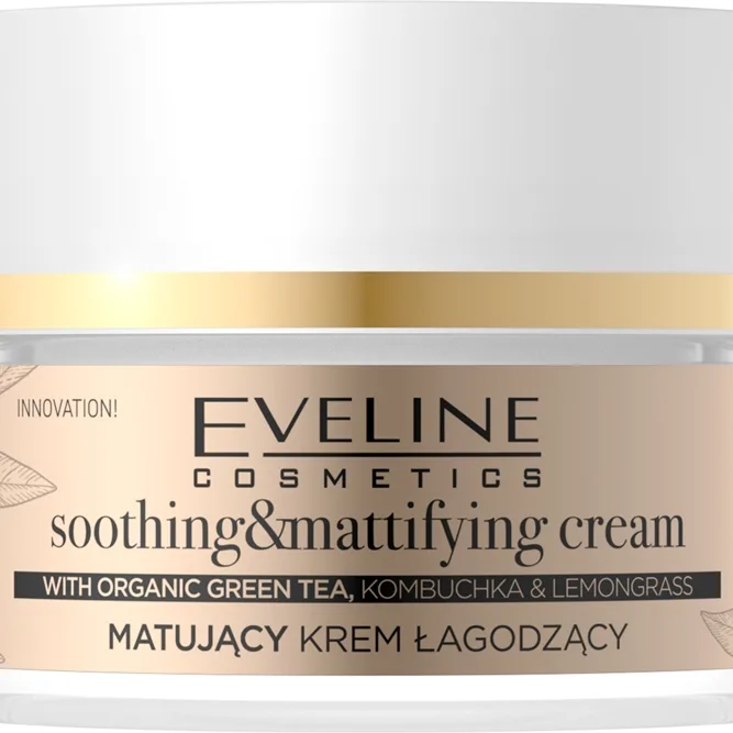 Eveline Cosmetics Organic Gold Let matterende ansigtscreme med grøn te 50 ml