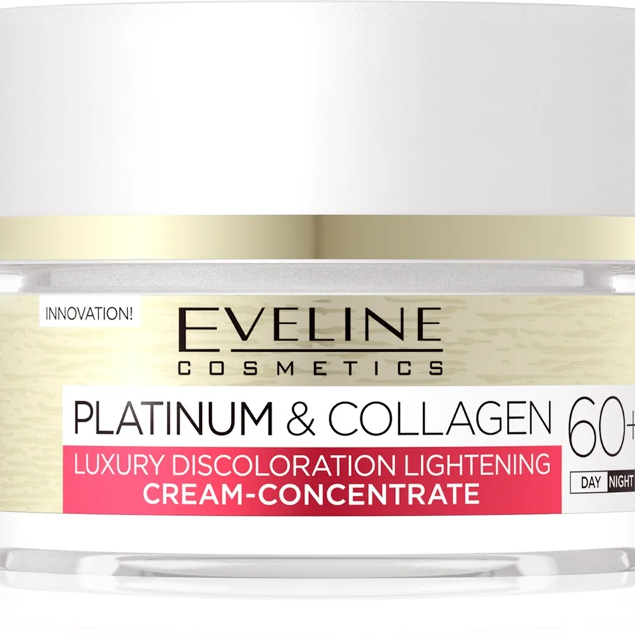 Eveline Cosmetics Platinum & Collagen ryppyjä ehkäisevä päivä- ja yövoide 60+ 50 ml
