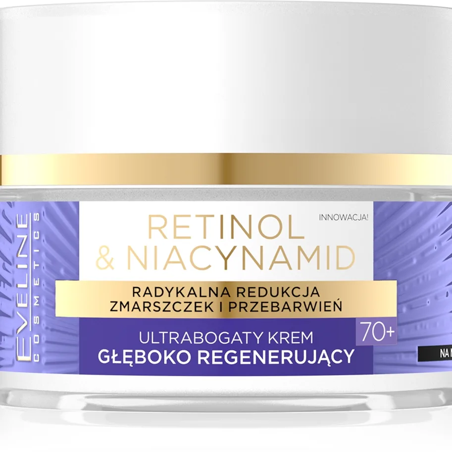 Eveline Cosmetics Retinol & Niacynamid syväelvyttävä yövoide 70+ 50 ml