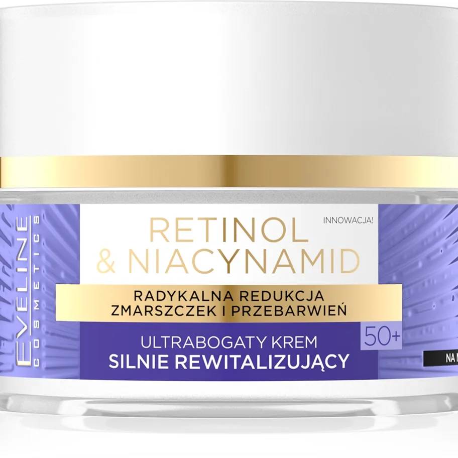 Eveline Cosmetics Retinol & Niacynamid Revitaliserende natcreme 50+ 50 ml