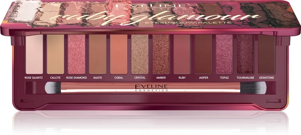 Eveline Cosmetics Ruby Glamour luomiväripaletti 12 g