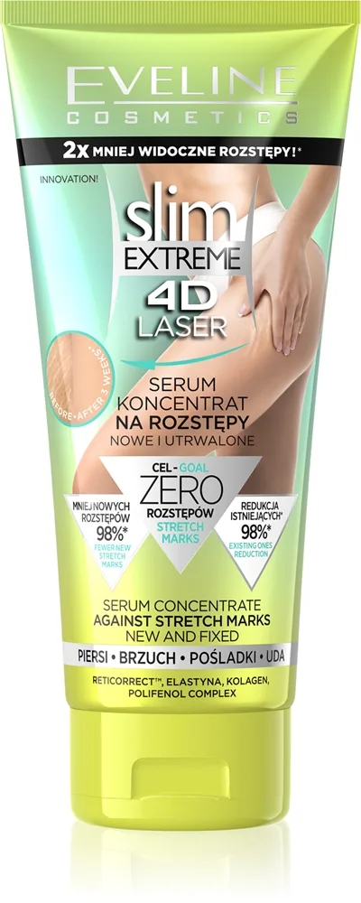 Eveline Cosmetics Slim Extreme 4D Laser Perfektionerende kropsserum til at behandle strækmærker 150 ml