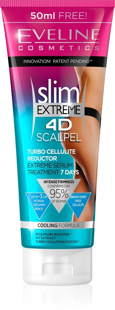 Eveline Cosmetics Slim Extreme 4D Scalpel Serum mod cellulitis med kølende effekt 250 ml