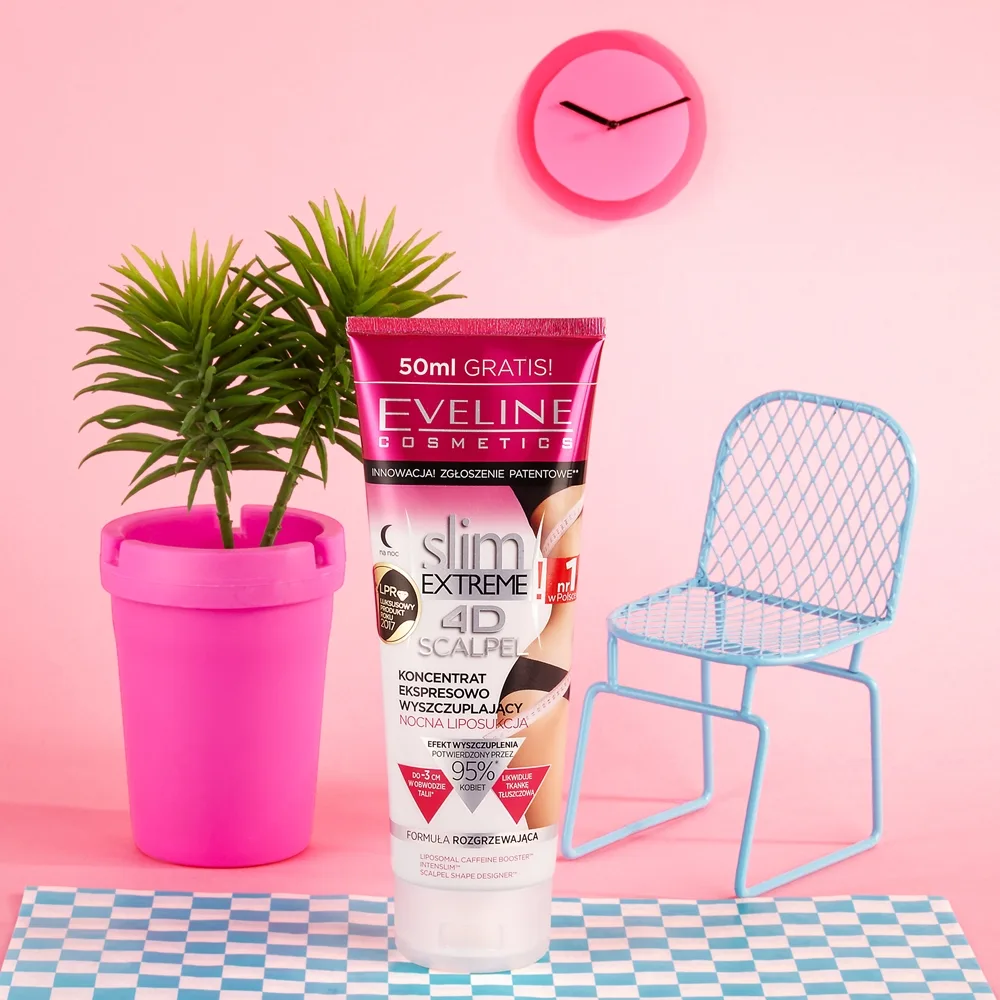 Eveline Cosmetics Slim Extreme 4D Scalpel Superkoncentrerat nattserum med värmande effekt 250 ml
