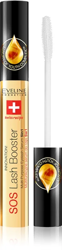 Eveline Cosmetics SOS Lash Booster uudistava kasvuseerumi ripsille elvyttävä vaikutus 10 ml