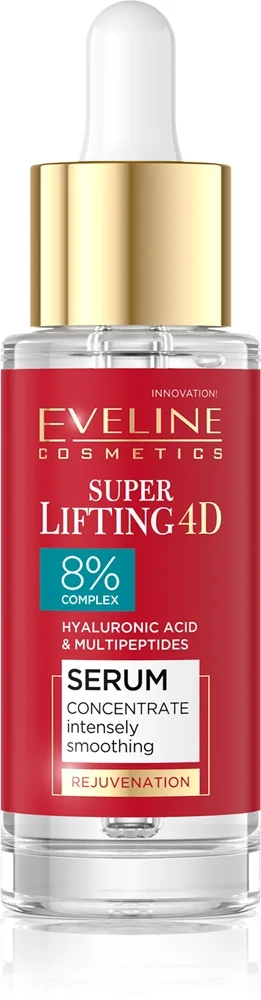 Eveline Cosmetics Super Lifting 4D 8% complex silottava seerumi 30 ml