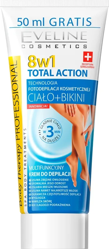 Eveline Cosmetics Total Action Hårborttagningskräm för ben 8-i-1 200 ml