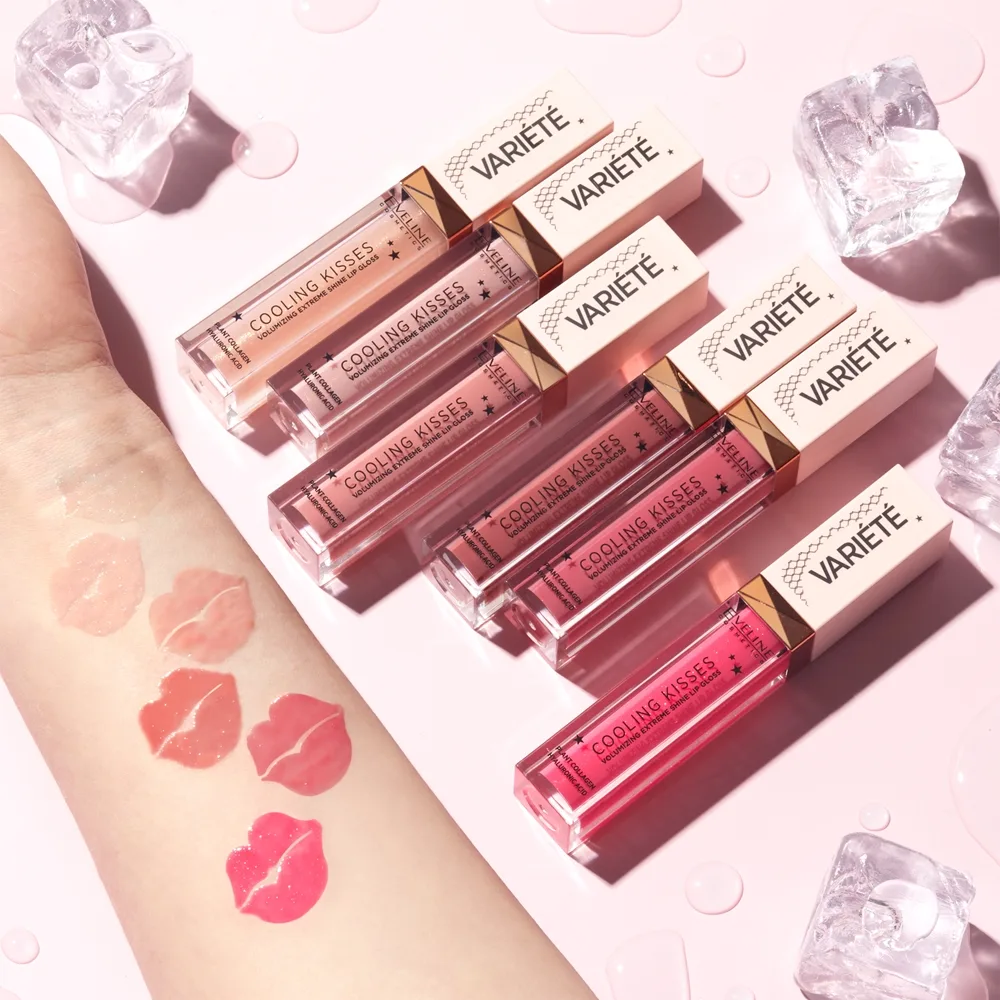 Eveline Cosmetics Variété Cooling Kisses Återfuktande läppglans med avkylande effekt Skugga 03 Star Glow 6,8 ml