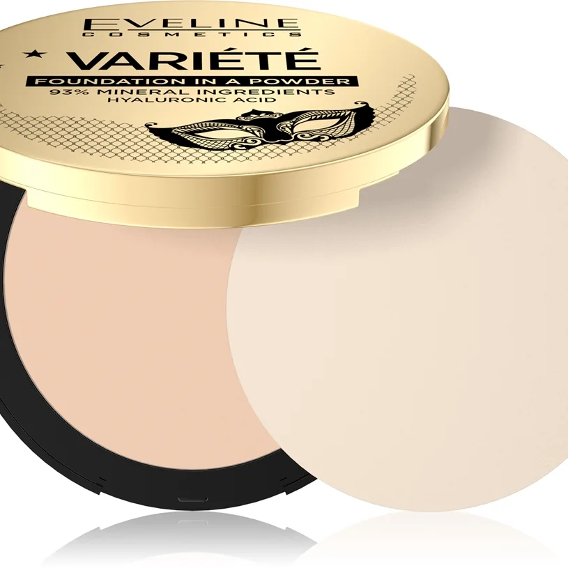 Eveline Cosmetics Variété Kompakt mineral pudder med applikator Skygge 01 Light 8 g