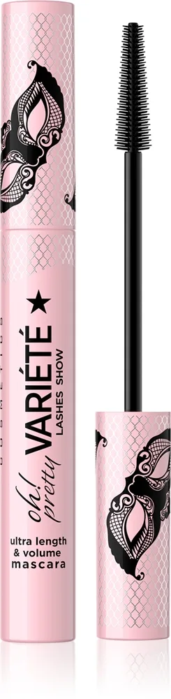 Eveline Cosmetics Variété Oh! Pretty Volumengivende og længdegivende mascara Black 10 ml