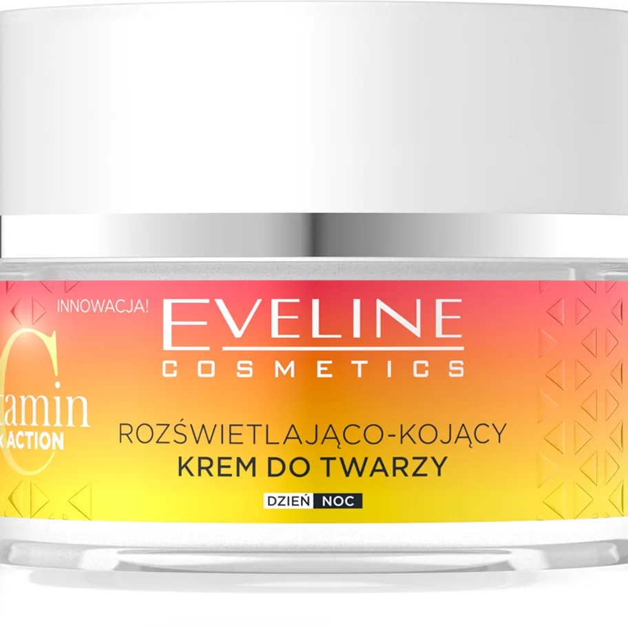 Eveline Cosmetics Vitamin C 3x Action Uppljusande kräm med lugnande egenskaper 50 ml
