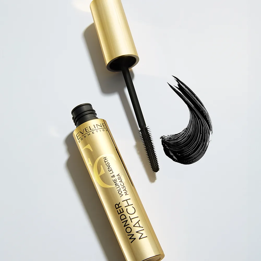Eveline Cosmetics Wonder Match Frans-multiplicerande volymmaskara Skugga Black 7 ml