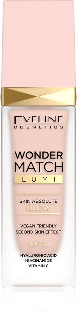 Eveline Cosmetics Wonder Match Lumi Återfuktande mjukgörande foundation SPF 20 Skugga 05 Light Neutral 30 ml