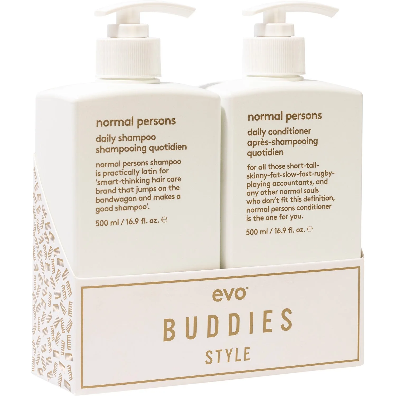 Evo Buddies Style Shampoo 500 ml & Conditioner 500 ml