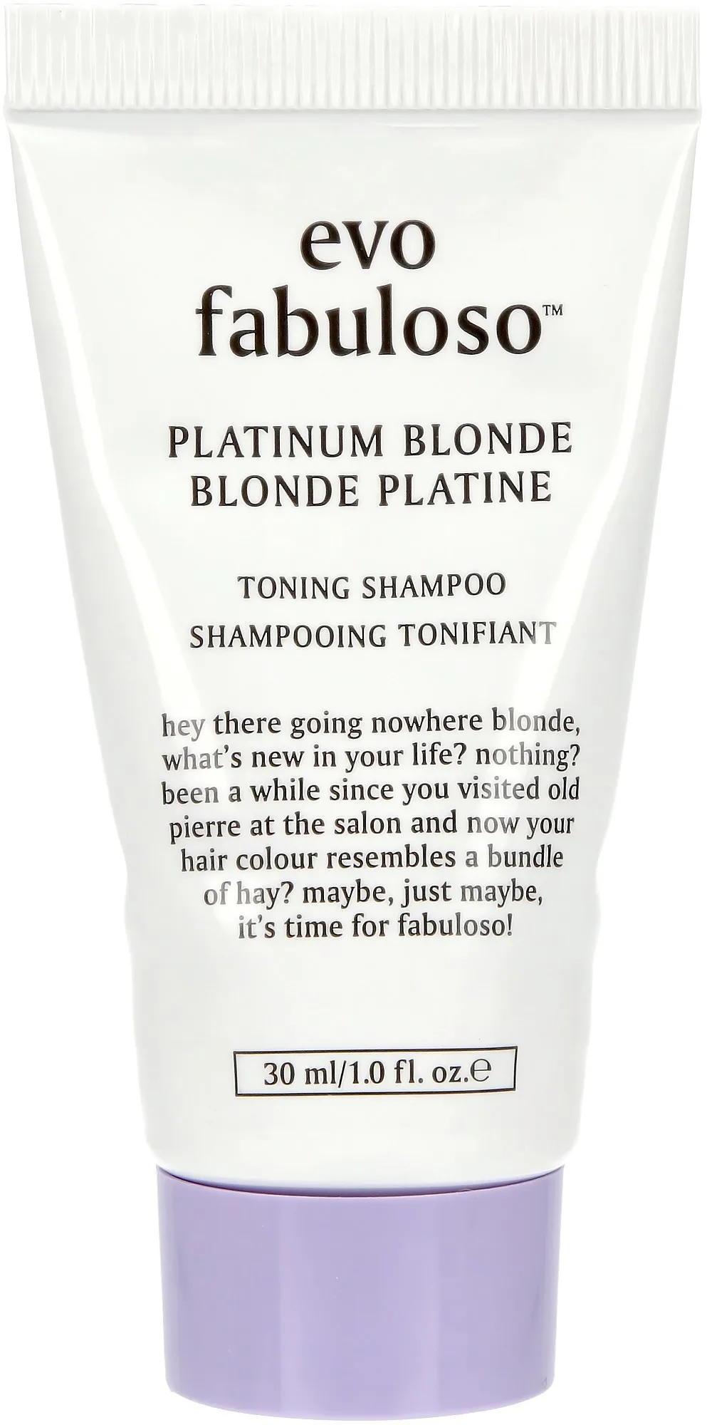 Evo Fabuloso Platinum Blonde mini shampoo 30 ml