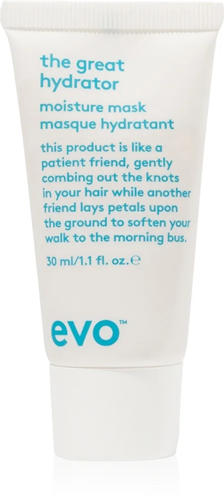 EVO Hydrate The Great Hydrator Hydratisierende Maske für Glanz auf trockenem und brüchigem Haar 30 ml