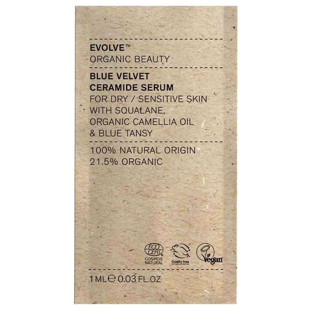 Evolve Organic Beauty Blue Velvet Ceramide Serum Kasvoseerumi 1ml Näyte