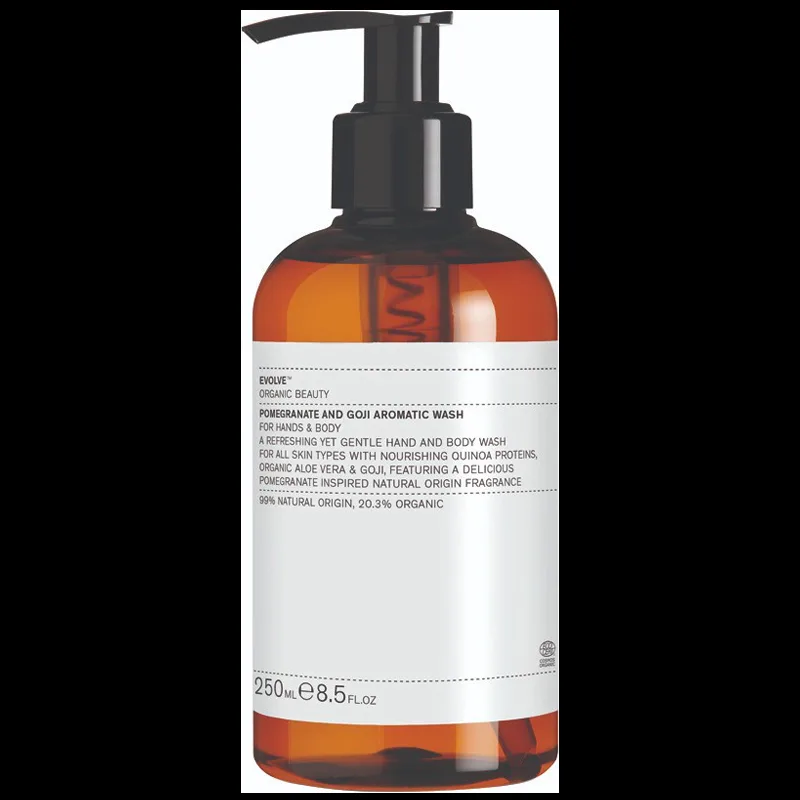 Evolve Organic Beauty Pomegranate and Goji Aromatic Wash (250 ml)