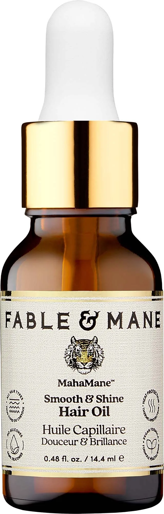 Fable and Mane Fable & Mane Mahamane Smooth & Shine Hair Oil 14.4Ml - Nude - 14.4 ML