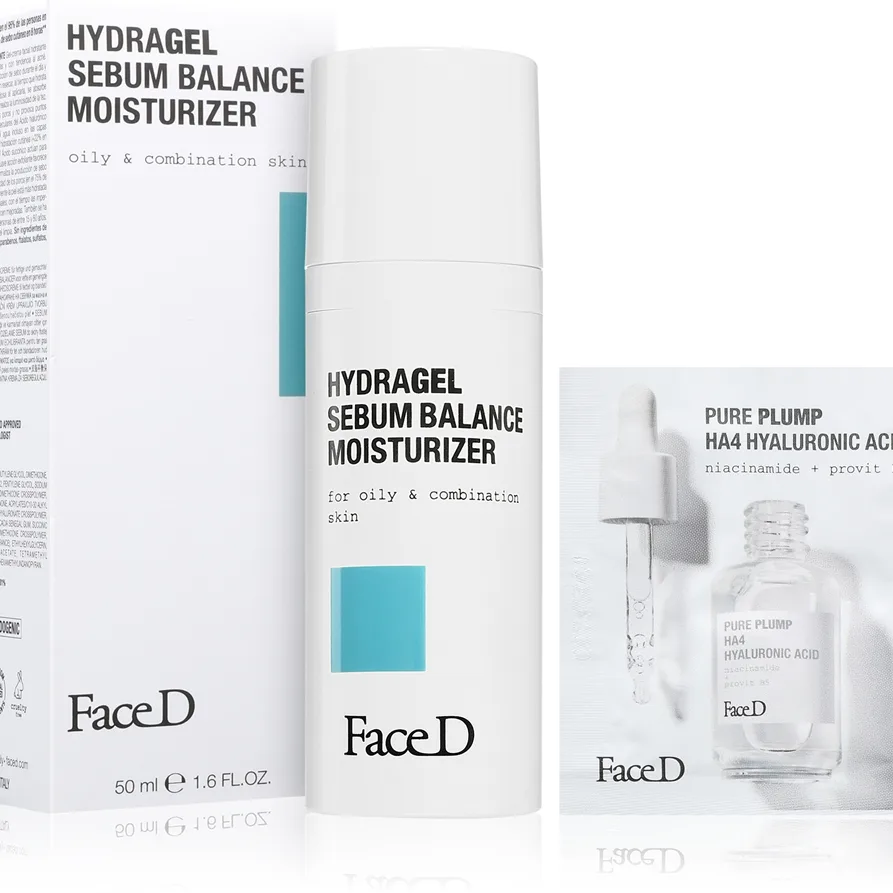 Face D Hydragel Sebum Balance Moisturizer Fuktgivande gel-kräm för fet och blandhud 50 ml