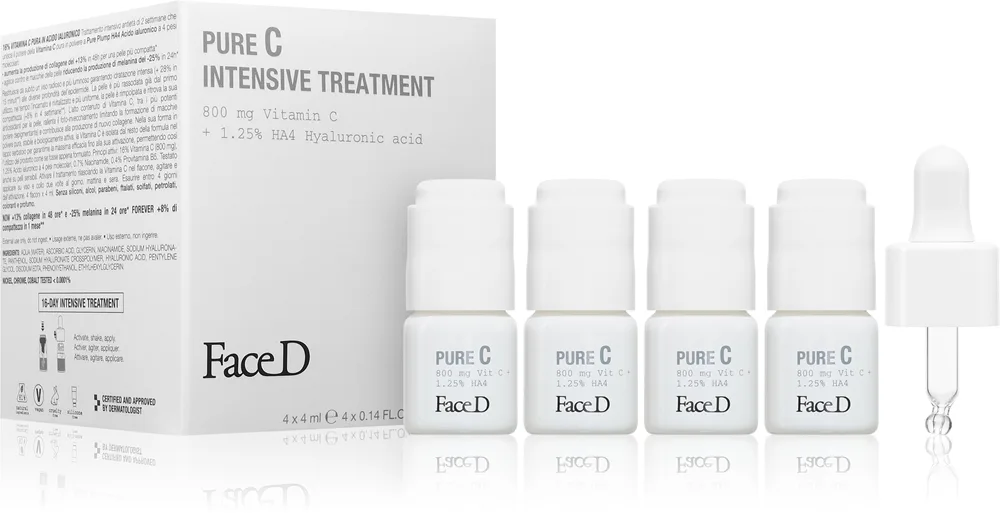 Face D Pure C Ansiktsvård med effekt mot rynkor 4x4 ml