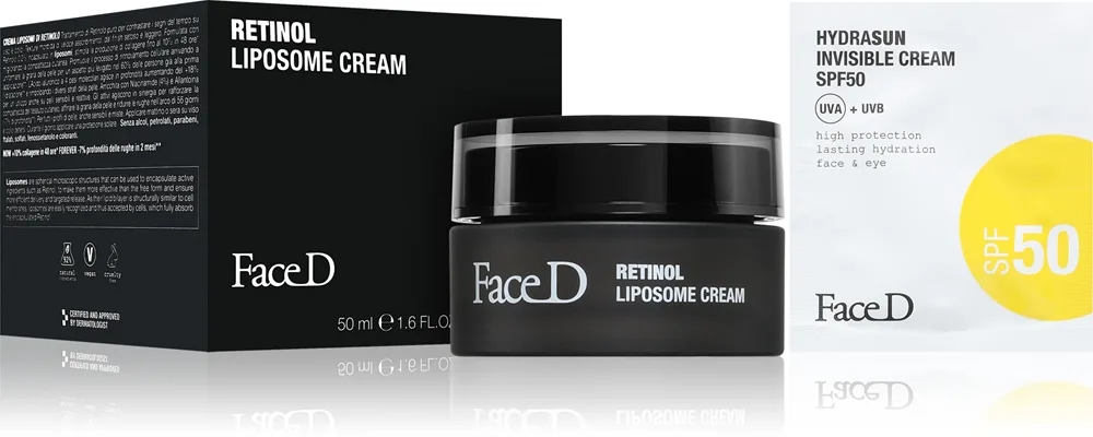 Face D Retinol Liposome Cream Ansigtscreme mod rynker med retinol 50 ml