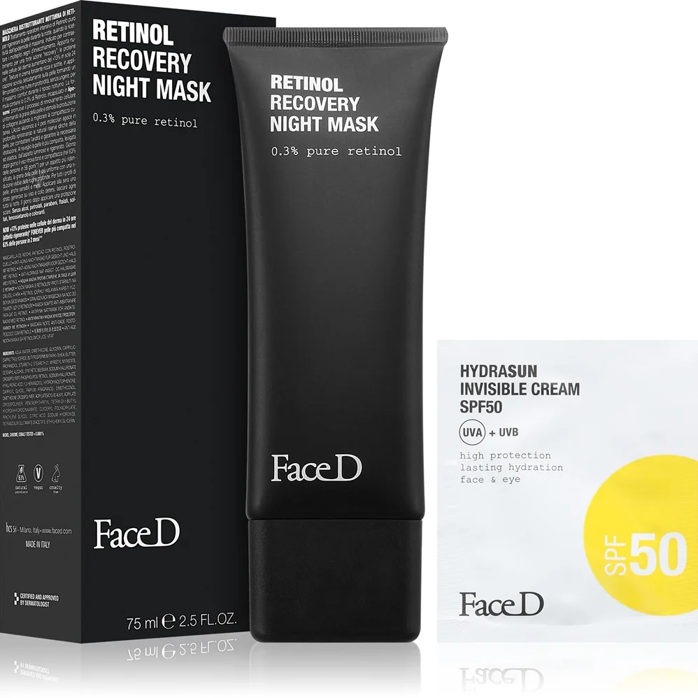 Face D Retinol Recovery Night Mask maschera notte rigenerante con retinolo