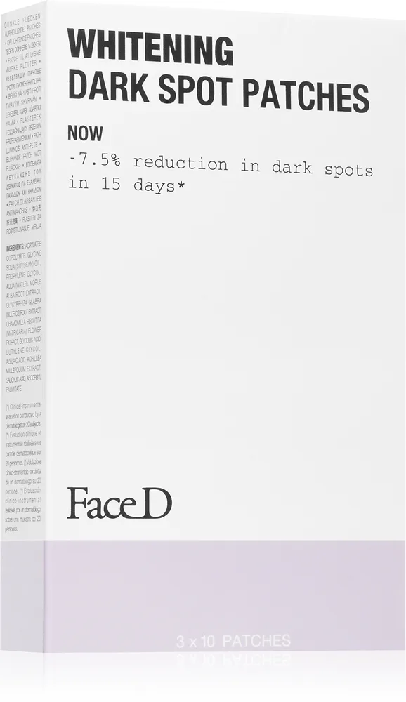 Face D Whitening Plastre til problematisk hud til at behandle mørke pletter 3x10 stk.
