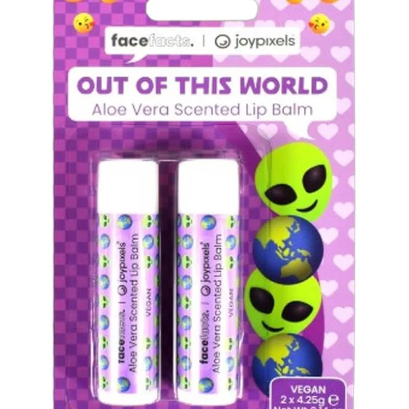 Face Facts Lip Balm - Out Of This World (Aloe Vera) 4 g 2 stk.