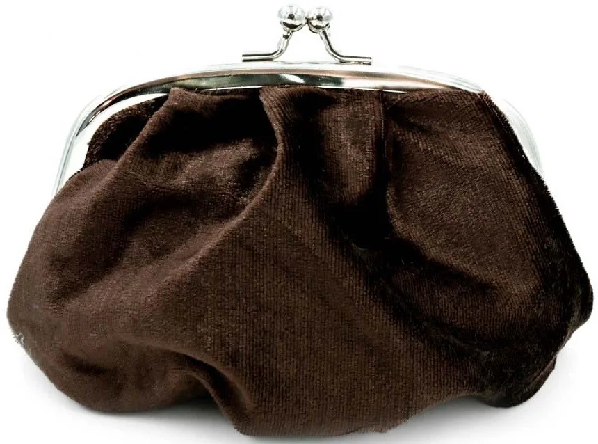 Face Stockholm Velvet Bag Small Dark Brown