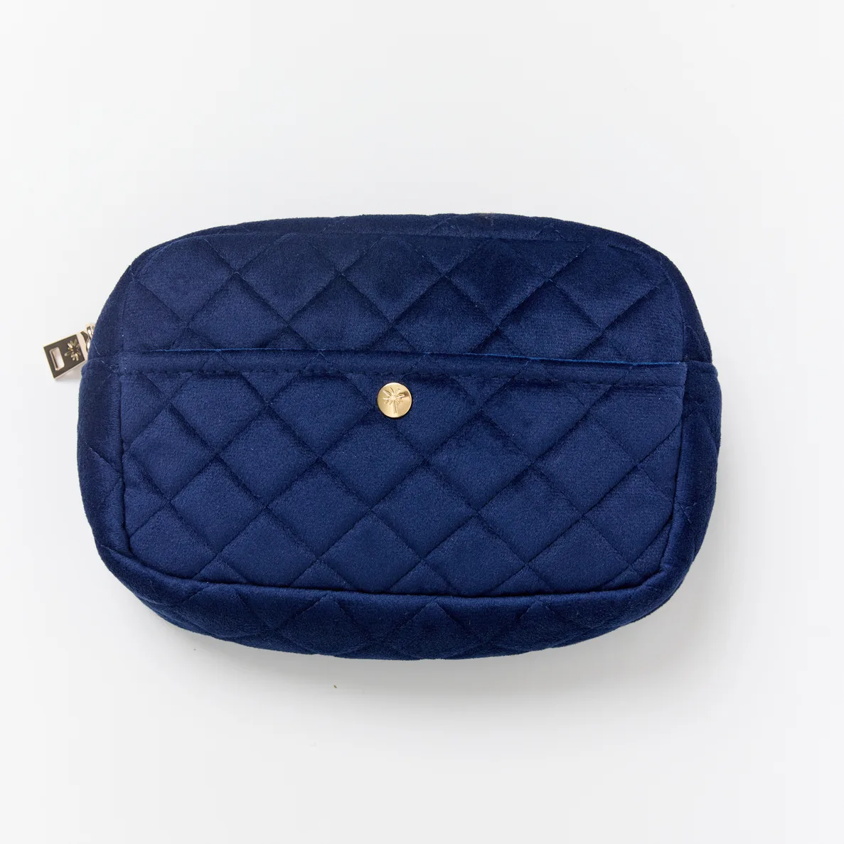 Velvet Beauty Bag Midnight Blue Medium