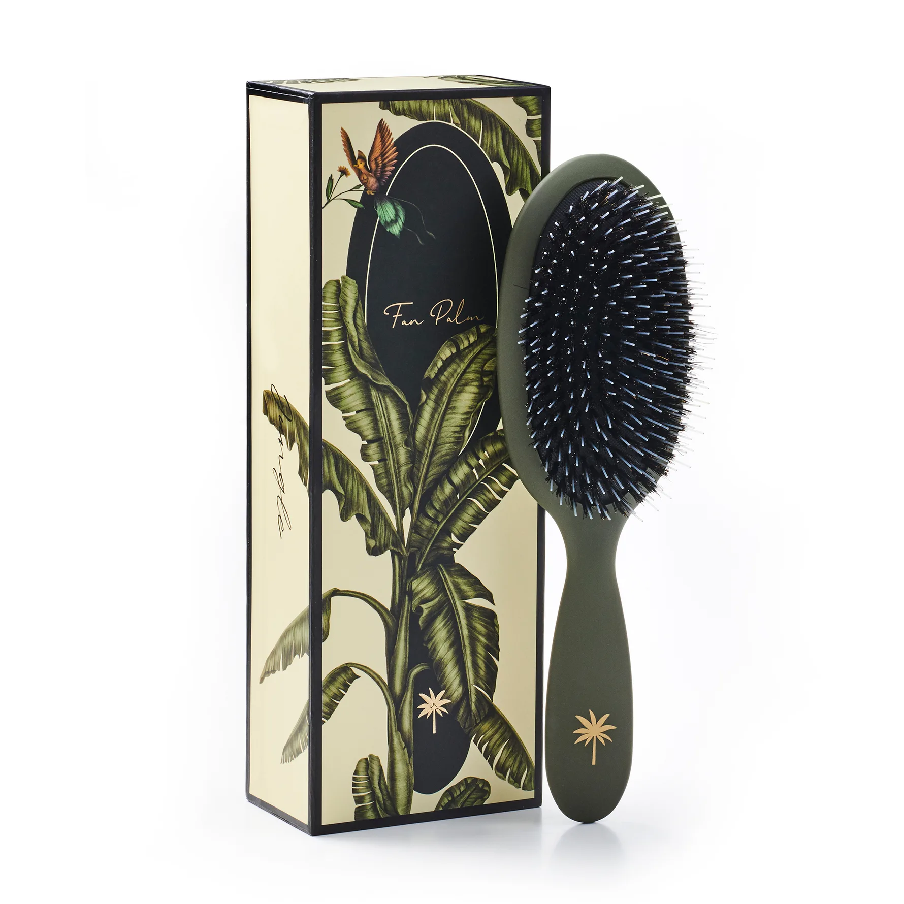 Fan Palm Boar & Nylon Brush Jungle Medium