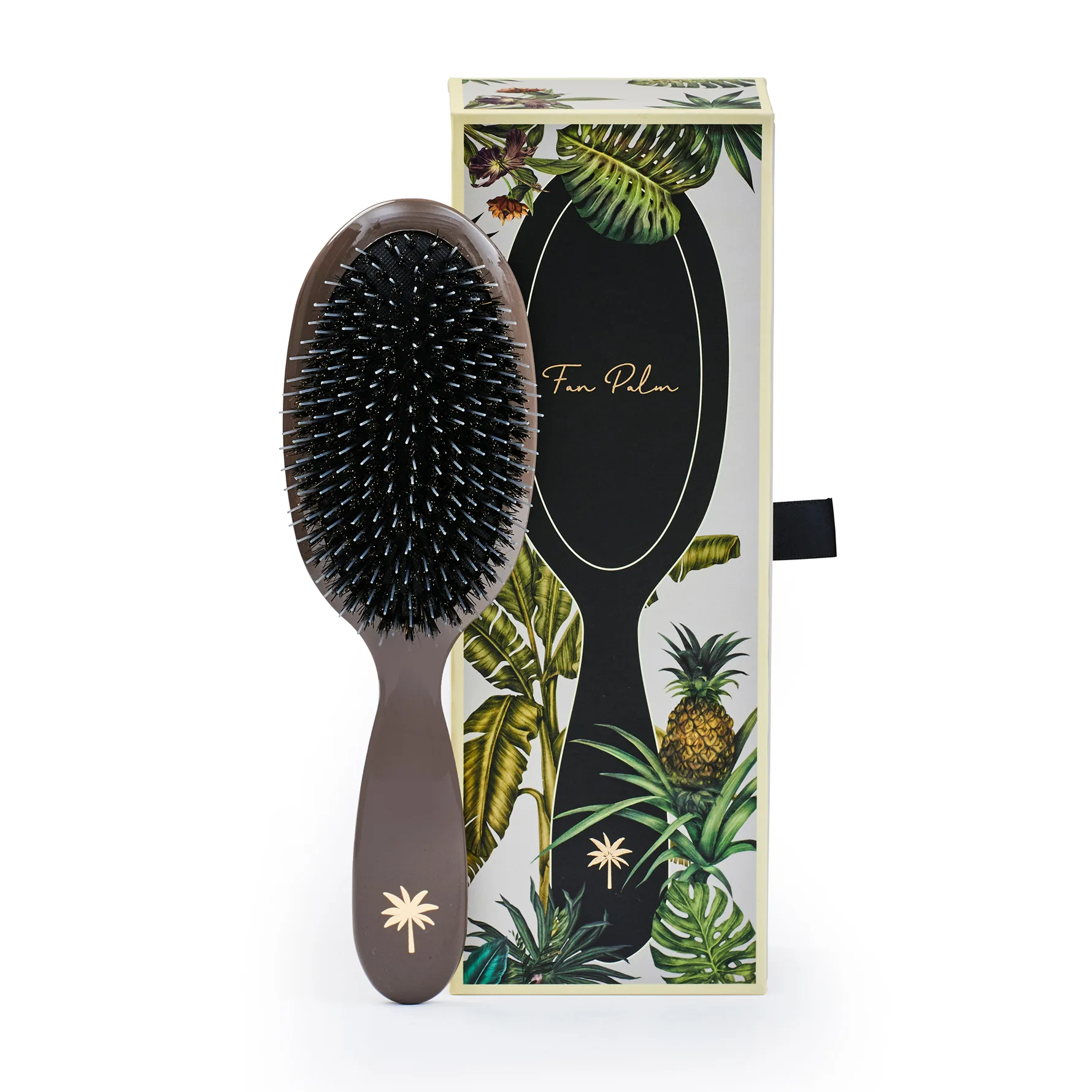Fan Palm Boar & Nylon Brush Mink Medium