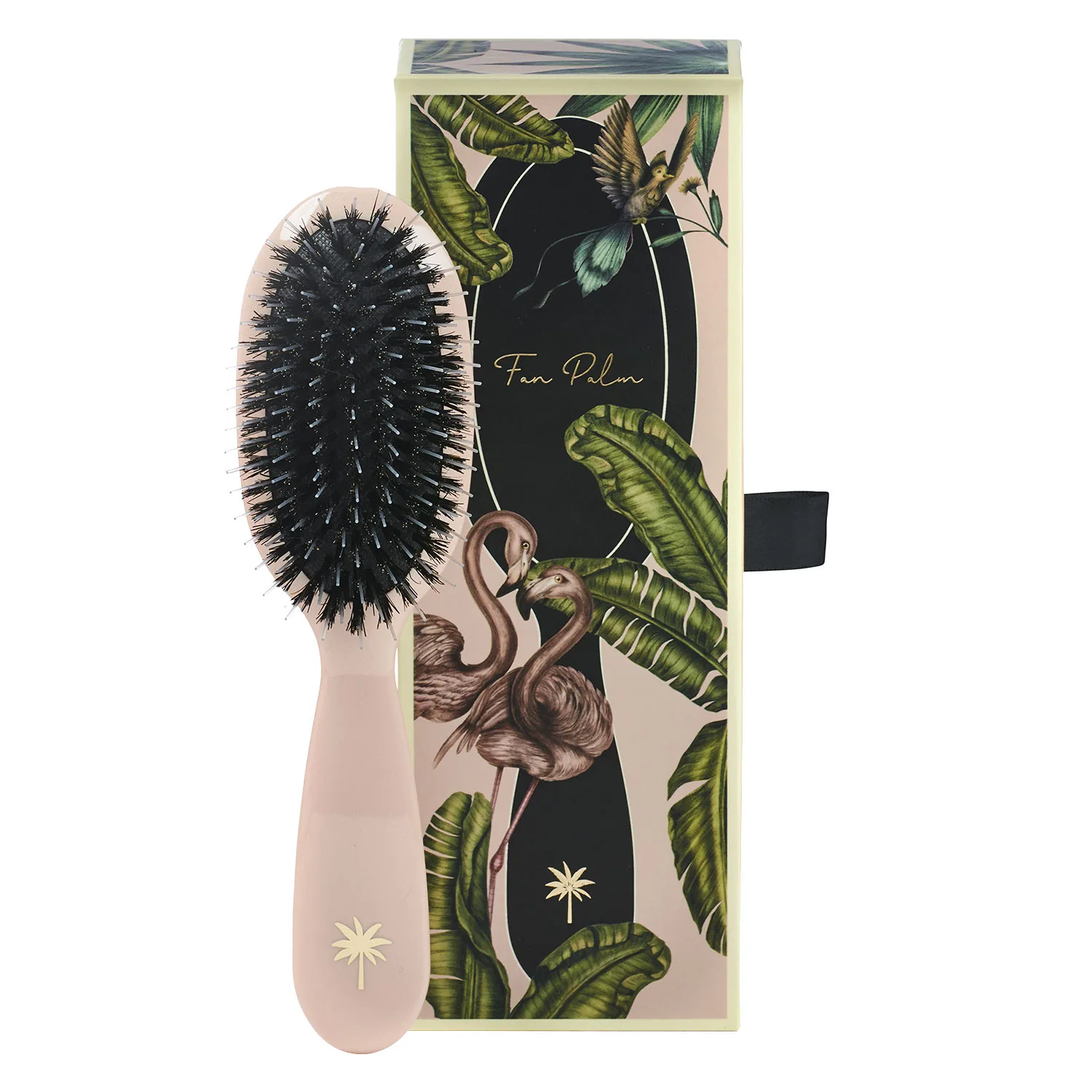 Fan Palm Boar & Nylon Brush Paradise Small