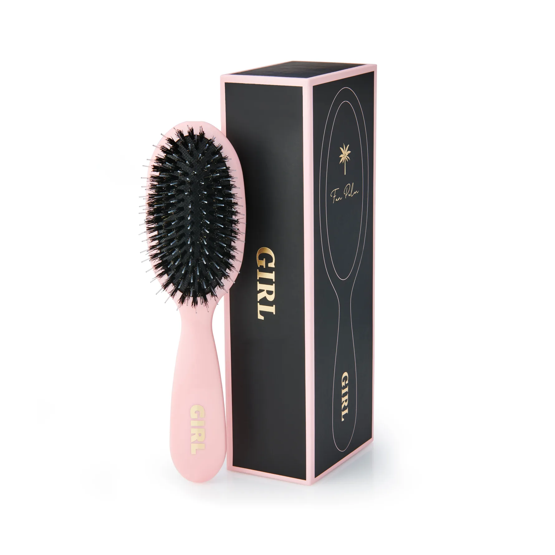 Fan Palm Hair Brush Girl Small